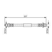 Bosch Brake Hydraulic Hose Line outer fits Saab 9-5 1997-2009