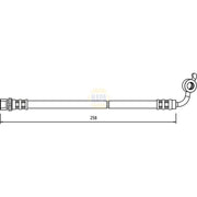 NAPA Brake Hydraulic Hose Line Front Left NBH1293