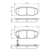 Bosch Front & Rear Pads fits Subaru Impreza 2008-2013 2.5