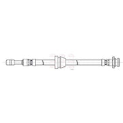 Apec Brake Hydraulic Hose Line Front fits Opel Karl 2015-2019 1.0