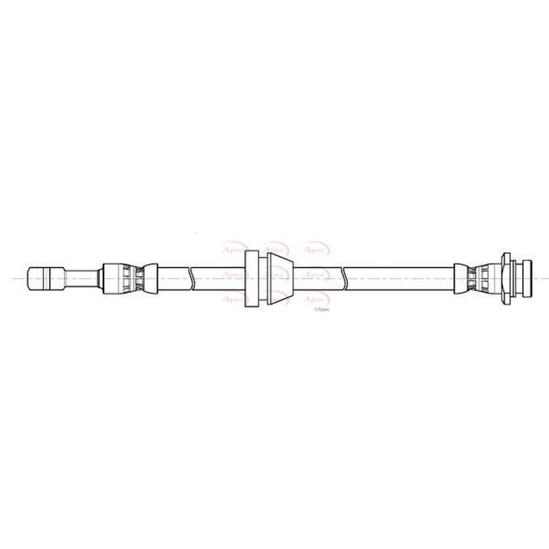 Apec Brake Hydraulic Hose Line Front fits Opel Karl 2015-2019 1.0