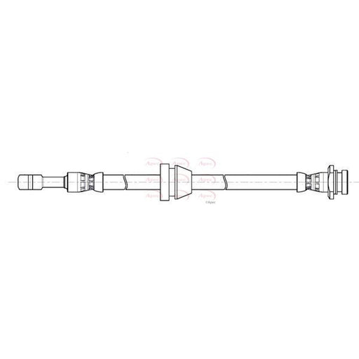 Apec Brake Hydraulic Hose Line Front fits Opel Karl 2015-2019 1.0