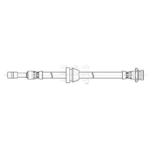 Apec Brake Hydraulic Hose Line Front HOS4484