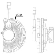 Mahle Radiator Fan Clutch CFC 257 000P