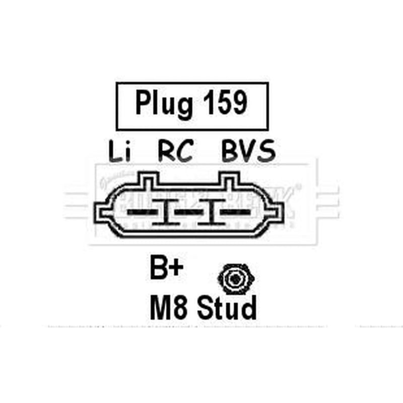 Borg & Beck Car Alternator 12V fits Land Rover Discovery III 2004-2009 2.7