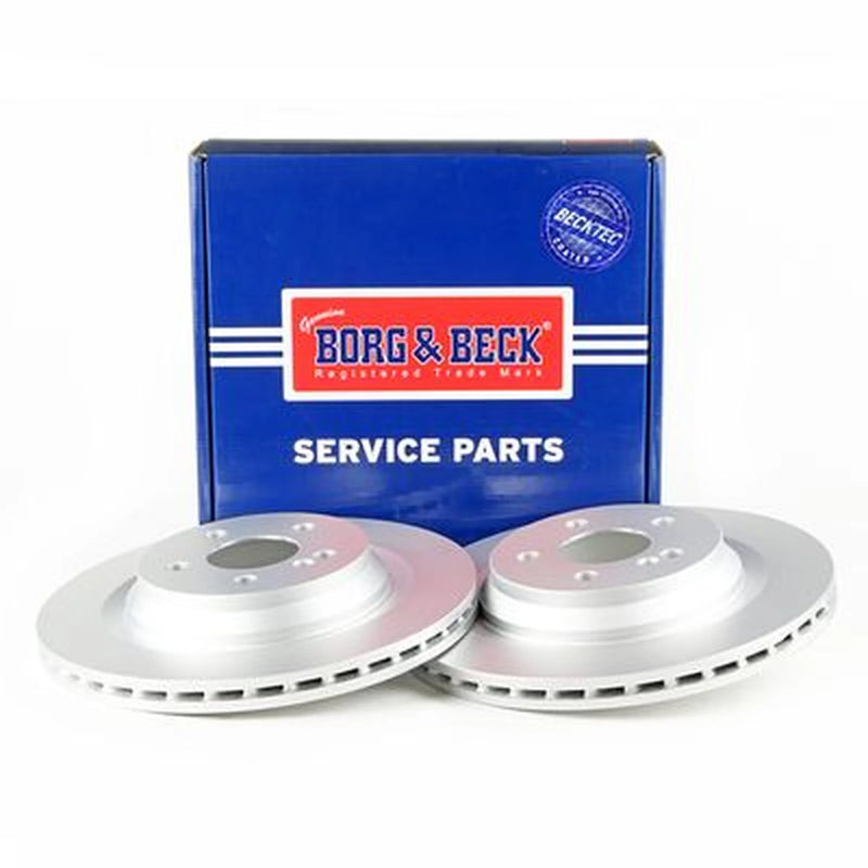 Borg & Beck Rear Brake Vented Discs & Pads fits Mercedes-Benz S-Class 2005-2013