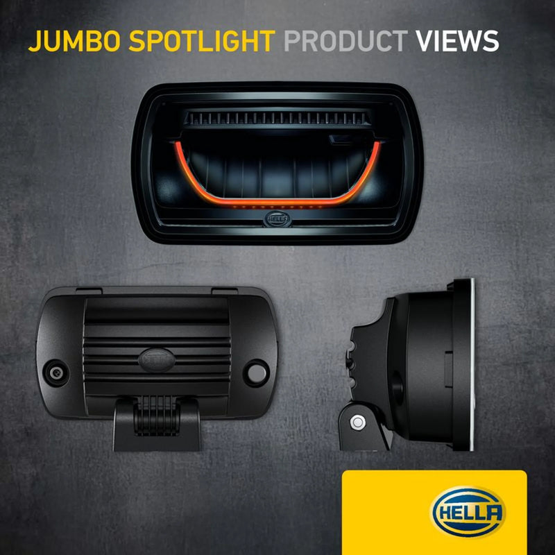 Hella Led-Spotlight - 12/24V - Rectangular - Off-Road Li Right 1FE 016 773-031