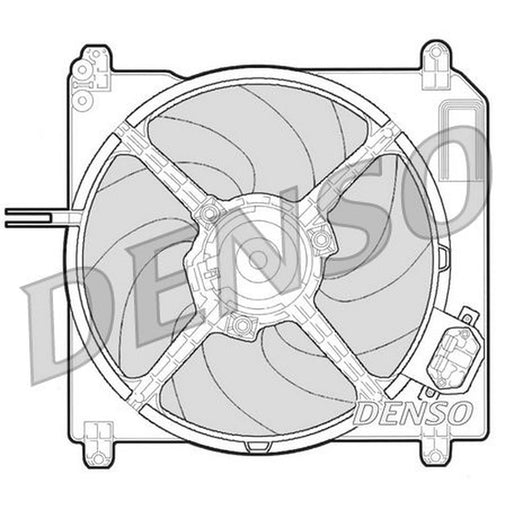 Denso Engine Cooling Fan fits Fiat Bravo I 1995-2001 2.0