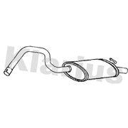 Klarius Box With Tail Pipe Rear fits Jaguar X-Type I 2003-2009 2.0 2.2