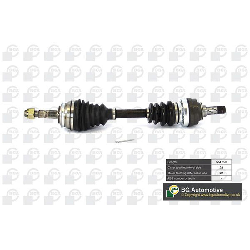 BGA CV Drive Shaft Driveshaft Front Left fits Opel Mpv 1994-2001 1.2 1.4 1.7