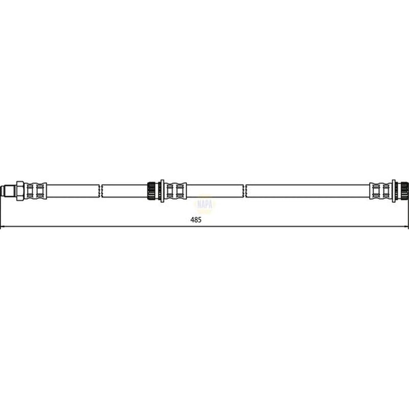 NAPA Brake Hydraulic Hose Line Rear NBH1205