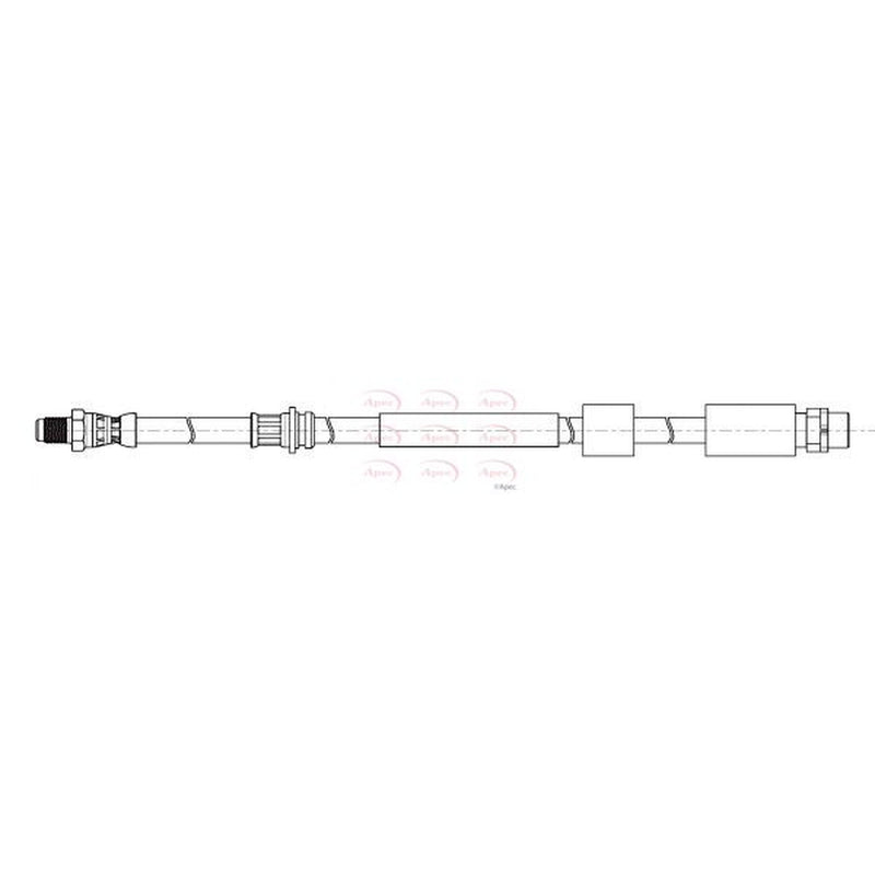 Apec Brake Hydraulic Hose Line Front fits BMW 2 2015-2021