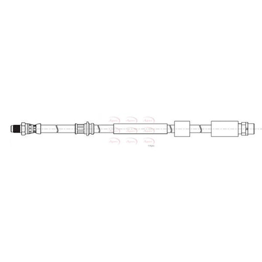 Apec Brake Hydraulic Hose Line Front HOS4450