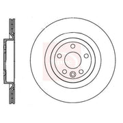 Apec 2 x Rear Vented Brake Discs DSK3406