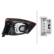 Hella Tail Light / Lamp W16W Left 9EL 354 856-011