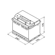 Bosch Batteries Battery 12V 60Ah 540A S4004