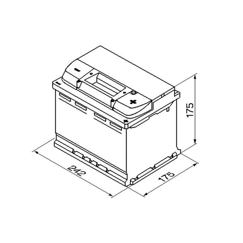 Bosch Batteries Battery 12V 60Ah 540A S4004