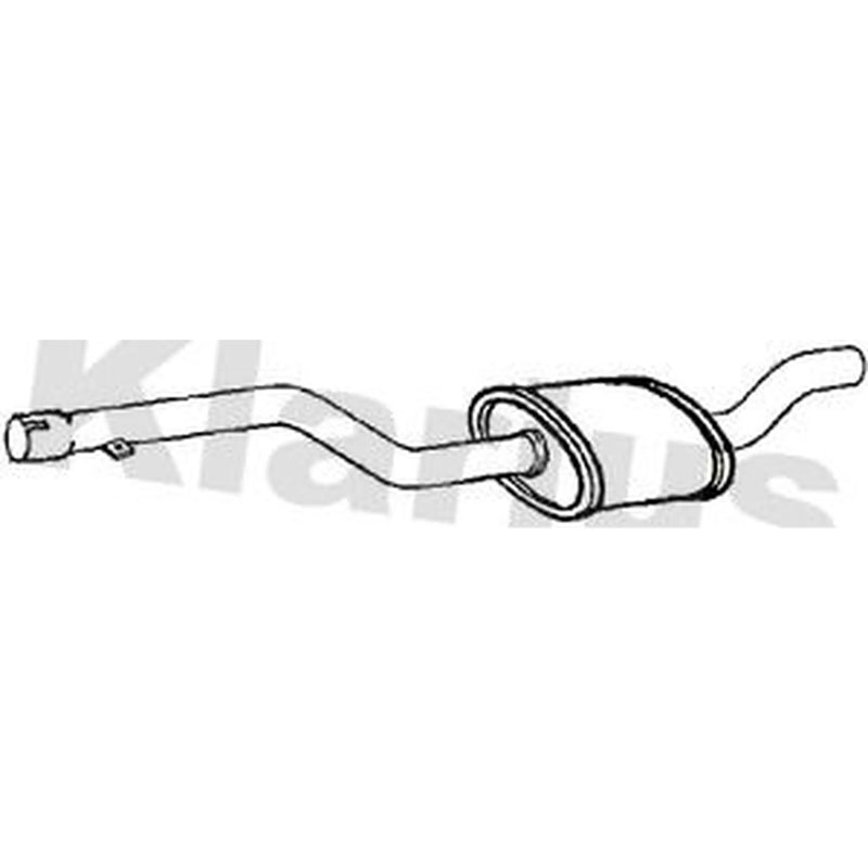 Klarius Box With Front Pipe Front fits BMW 1 Sports Hatch 2015-2019
