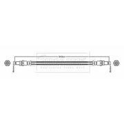 Borg & Beck Brake Hydraulic Hose Line Rear Right BBH6164