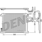 Denso Air Conditioning Condenser DCN46012