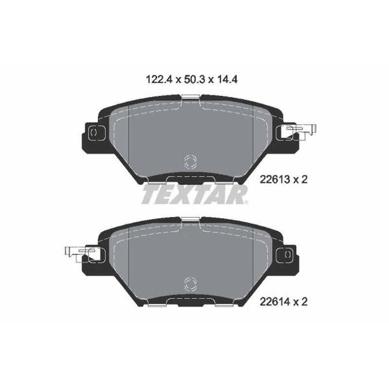 Textar Brake Pad Set 2261301