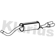 Klarius Box With Tail Pipe Rear fits Seat Ibiza St 2010-2015 1.6