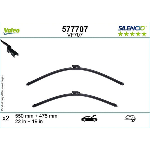 Valeo Aerotwin Front Wiper Blade Set 550mm + 475mm — 577707