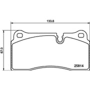 Mintex Rear Brake Pad Set fits BMW 2 2015-2021
