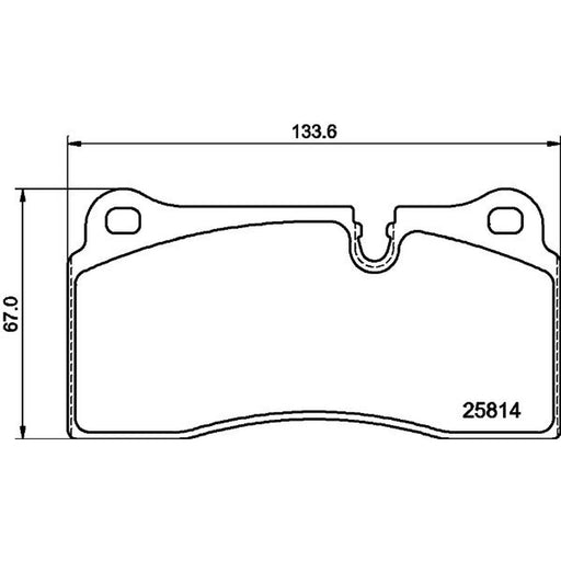 Mintex Rear Brake Pad Set fits BMW 2 2015-2021