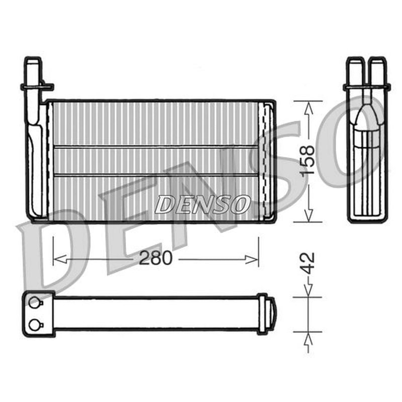 Denso Heater Matrix Core Heat Exchanger fits Saab 9000 1984-1998 2.0 2.3
