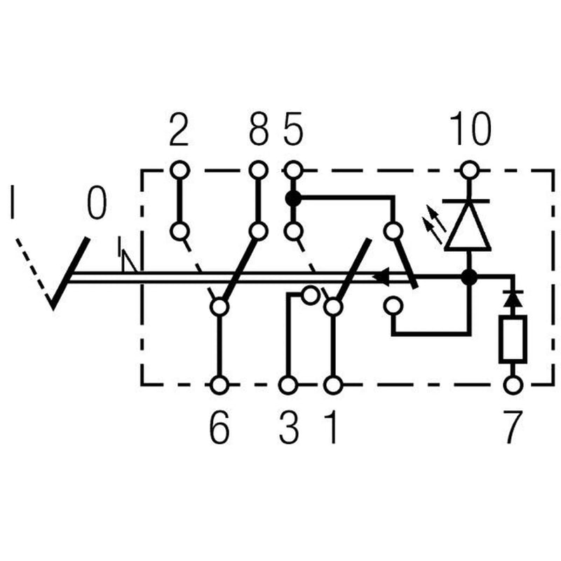 Hella Hazard Warning Light Switch 8 Connectors