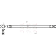 Apec Brake Hydraulic Hose Line Rear fits Audi A4 B6 2000-2005