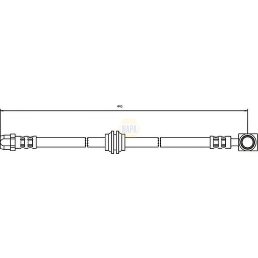 NAPA Brake Hydraulic Hose Line Rear NBH1391