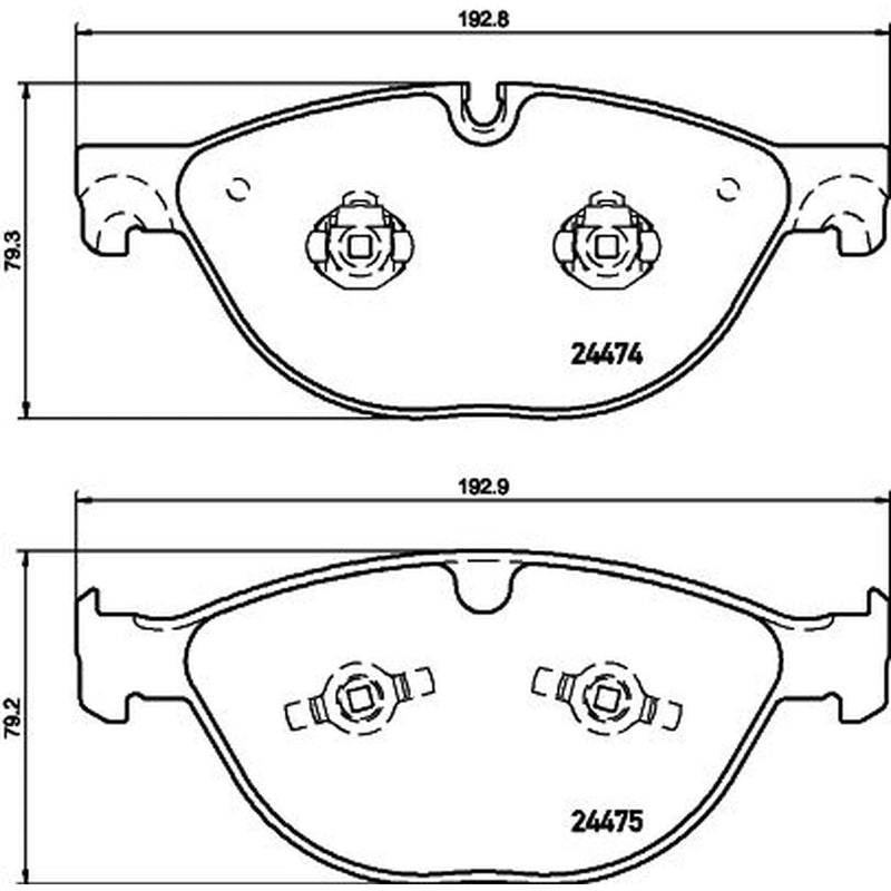 Mintex Front Brake Pad Set fits Jaguar Xf I 2009-2015 5.0