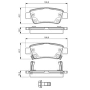 Bosch Front & Rear Pads fits Honda Cr-V IV 2012-2018 1.6 2.2
