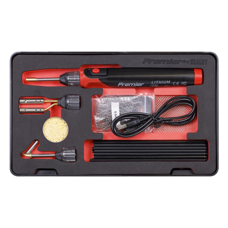 Sealey Lithium-ion Rechargeable Plastic Welding Repair Kit 30W SDL14 Sealey - Dynamic Drive