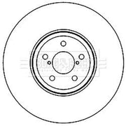 Borg & Beck Front & Rear Brake Discs & Pads fits Subaru Legacy IV 2003-2009 3.0