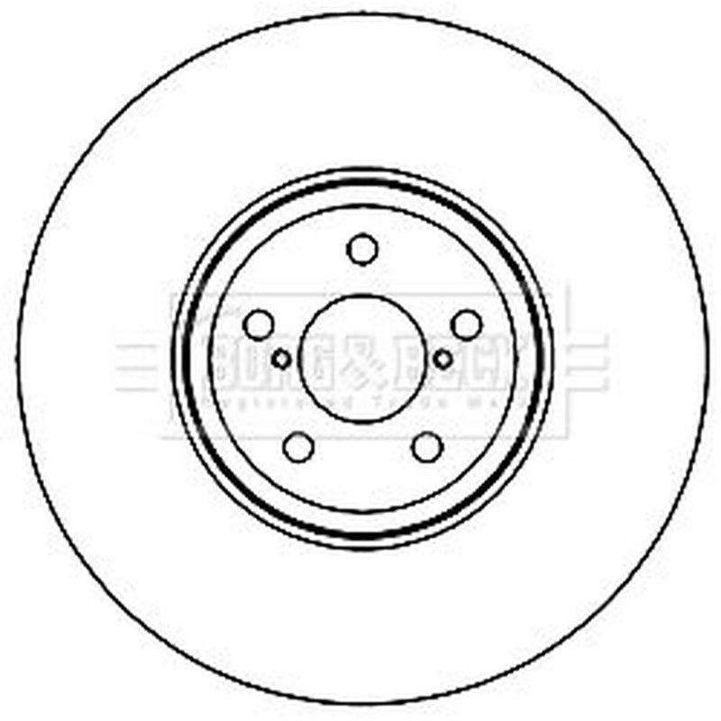 Borg & Beck Front & Rear Brake Discs & Pads fits Subaru Legacy IV 2003-2009 3.0