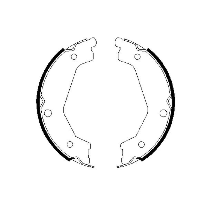 Bosch Parking Brake Shoe Set fits Kia Sorento I 2002-2011 2.4 2.5 3.5