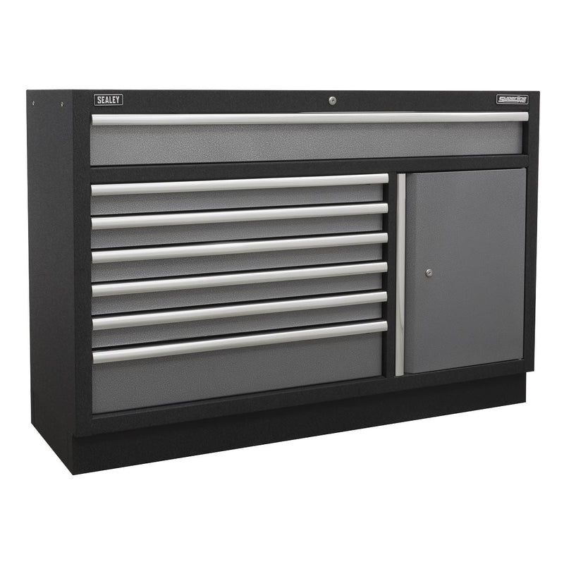 Sealey Modular Storage System Combo Pressed Wood Worktop APMSSTACK14W Sealey - Dynamic Drive