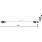 NAPA Brake Hydraulic Hose Line Front Right fits Toyota Hiace IV 1989-2012