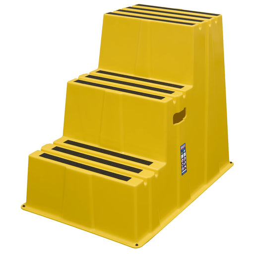 Sealey Heavy-Duty 3-Step Safety Steps 150kg Capacity Yellow