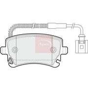 Apec Rear Brake Pad Set fits Audi A4 B6 2003-2005