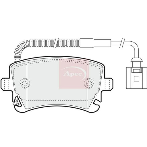 Apec Rear Brake Pad Set PAD1367