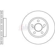 Fahren Front Brake Vented Discs & Pads fits Toyota Prius Liftback 2003-2009 1.5