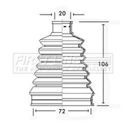 First Line Drive Shaft Bellow Kit Front Left Thermoplast fits Citroën Saxo