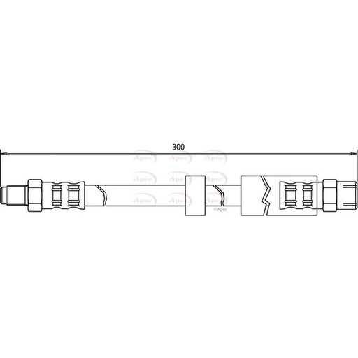 Apec Brake Hydraulic Hose Line Rear HOS3482