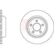 Apec 2 x Vented Rear Brake Discs SDK6773-x2