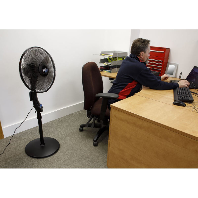 Sealey 16" Quiet High Performance Oscillating Pedestal Fan SFF16Q Sealey - Dynamic Drive