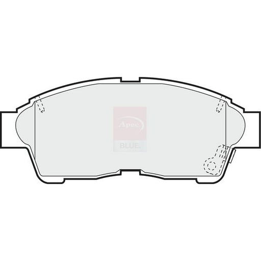 Apec Front Brake Pad Set fits Toyota Caldina 1992-2002 1.8 2.0 2.2